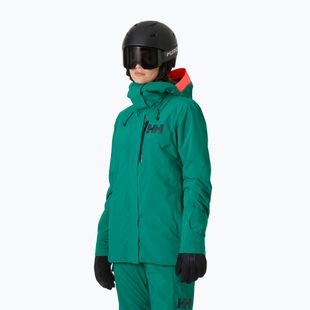 Куртка гірсько-лижна жіноча Helly Hansen Powshot emerald