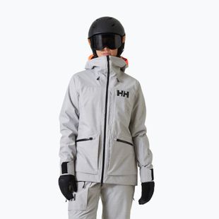 Куртка гірсько-лижна жіноча Helly Hansen Powderqueen 3.0 grey/melange