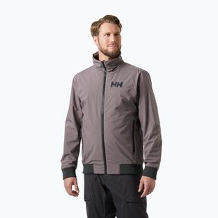 Куртка вітрильна чоловіча Helly Hansen HP Racing Lifaloft Bomber sparrow grey