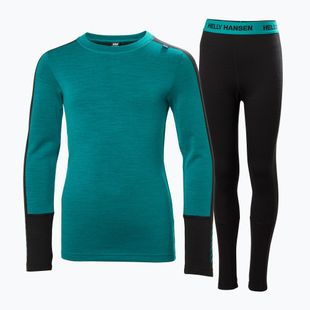 Комплект термобілизни дитячий Helly Hansen JR Lifa Merino Midweight signal green