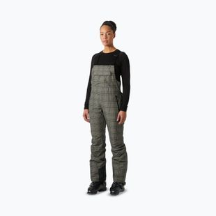 Штани лижні жіночі Helly Hansen Legendary Insulated Bib pebble broxburn plaid aop