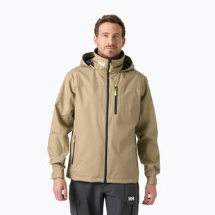 Куртка вітрильна чоловіча Helly Hansen Crew Hooded 2.0 pebble