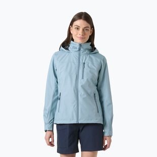 Куртка вітрильна жіноча Helly Hansen Crew Hooded 2.0 windy blue