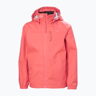 Куртка вітрильна дитяча Helly Hansen Crew Hooded Jr 41813 sunset pink
