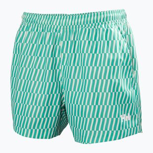 Шорти вітрильні чоловічі Helly Hansen Newport Trunk 4.5" dark mint offset stripe ao