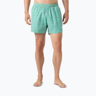 Шорти вітрильні чоловічі Helly Hansen Newport Trunk 4.5" dark mint offset stripe ao