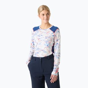 Кофта термоактивна жіноча Helly Hansen Lifa Active white slope map aop