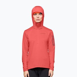 Кофта трекінгова жіноча NORRONA Falketind Warm1 Hood deep sea coral/baked apple
