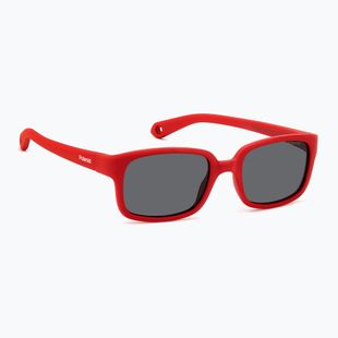 Окуляри сонцезахисні дитячі Polaroid PLD K008/S matte red/grey polarized