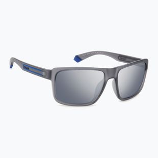 Окуляри сонцезахисні чоловічі Polaroid PLD 2158/S matte grey/grey silver mirror polarized