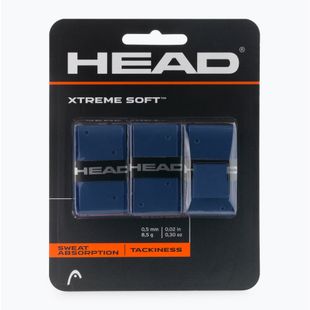 Обмотки для тенісних ракеток HEAD Xtremesoft Grip Overwrap 3 шт. сині 285104