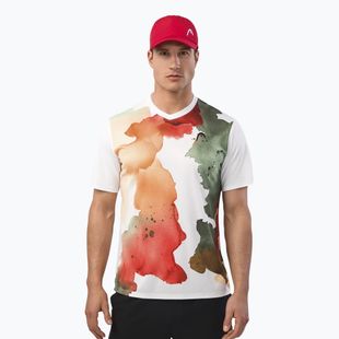 Чоловіча тенісна сорочка HEAD з принтом Topspin vision/помаранчева