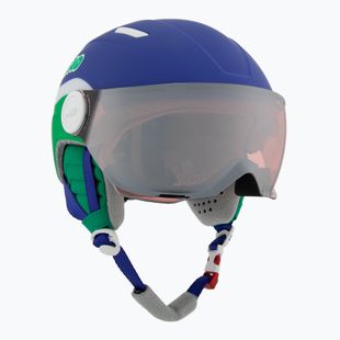 Шолом гірськолижний дитячий Head Mojo Visor Jr blue/green/silver red