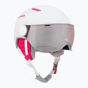 Шолом гірськолижний дитячий HEAD Maja Visor white/silver red