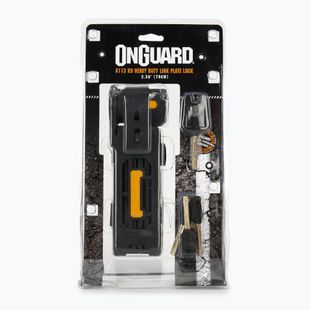 Замок велосипедний OnGuard  Heavy Duty Link Plate Lock K9 складаний 8113 5 х ключі з кодом жовтий ONh-8113