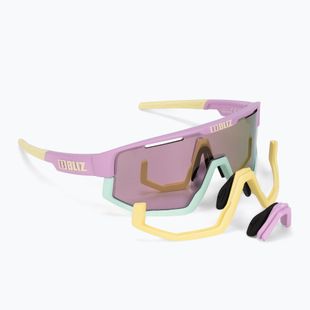 Окуляри сонцезахисні Bliz Fusion matt pastel purple yellow logo/brown pink multi
