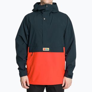 Чоловічий дощовик Fjällräven Vardag Hydratic Anorak темно-синій/полум'яно-помаранчевий