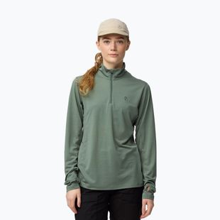 Кофта трекінгова жіноча Fjällräven Abisko Day Hike Half Zip patina green