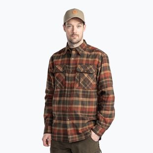 Сорочка чоловіча Pinewood Prestwick Exclusive d.green/terracotta