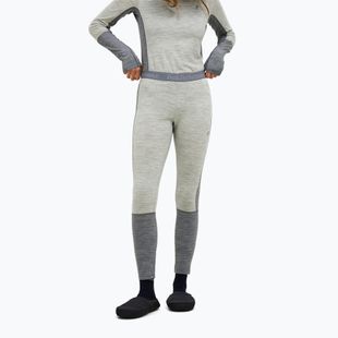 Штани термічні жіночі Peak Performance Peak Performance Magic 7/8 Long Johns Wool-Blend Baselayer med grey melange/melange grey