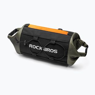 Сумка велосипедна на кермо Rockbros 30110045001 Bike Front Bag black/green/orange