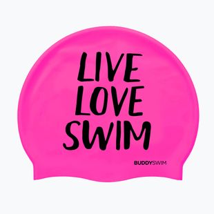 Шапочка для плавання BuddySwim LLS Silicone pink