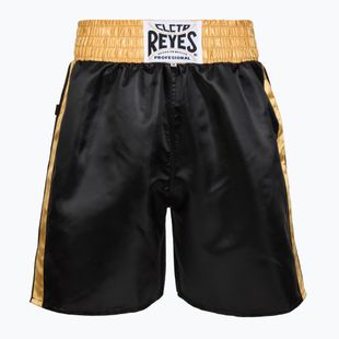 Чоловічі атласні боксерські шорти Cleto Reyes чорні / золоті