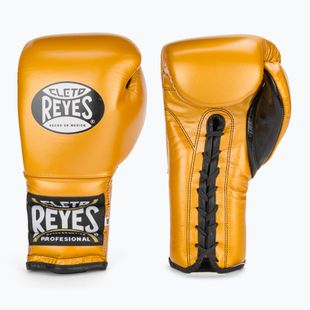 Боксерські рукавички Cleto Reyes Lace Up Sparring Sparring золоті