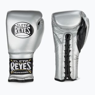 Боксерські рукавички Cleto Reyes Lace Up Sparring Sparring сріблясті