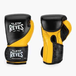 Рукавиці боксерські Cleto Reyes High Precision Training Leather black yellow