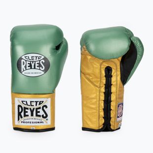 Рукавиці боксерські Cleto Reyes Boxing Gloves creen metalik/gold