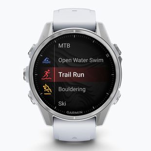 Годинник Garmin Fenix 8 43 mm Amoled silver/white stone