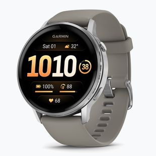 Годинник Garmin Venu 4 45 mm sliver/silver gray