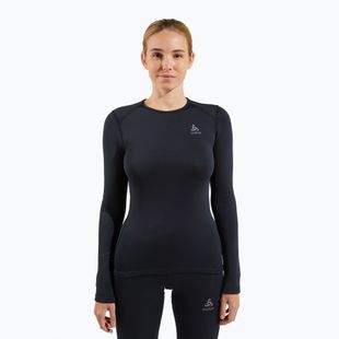 Лонгслів термічний жіночий ODLO Fundamentals Active Warm Bl Top Crew Neck black