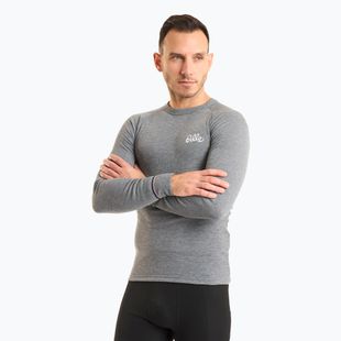 Чоловічий топ з довгими рукавами ODLO Active Warm Originals Bl Top Crew Neck Long Sleeve сталевий сірий меланж
