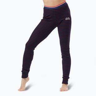Жіночі термоактивні штани ODLO Active Warm Originals Stripes Bl Bottom Long темний сапфір