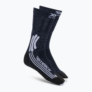 Шкарпетки жіночі X-Socks Trek X Merino midnight blue/arctic white