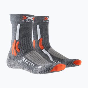 Шкарпетки X-Socks Trek X CTN stone grey melange/ x-orange