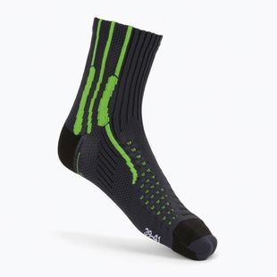 Шкарпетки для бігу X-Socks Xbs. Effektor Running сіро-зелені EF-RS01S21U-G086