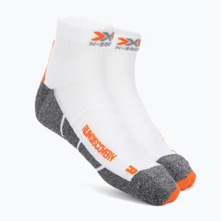 Чоловічі шкарпетки для бігу X-Socks Run Discovery 4.0 арктичний білий/доломітовий сірий