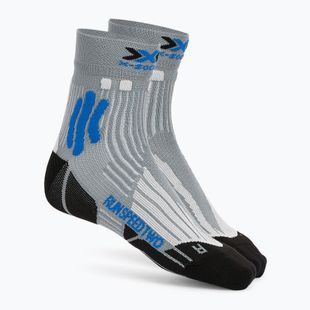 Чоловічі шкарпетки для бігу X-Socks Run Speed Two 4.0 перлинно-сірі/сині
