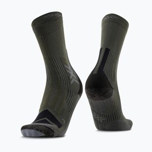 Шкарпетки X-Socks чоловічі Hike Expert Silver Crew green/black