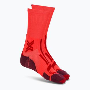 Шкарпетки чоловічі X-Socks Trailrun Perform Crew fluo red/namib red