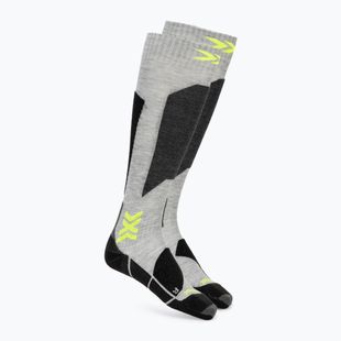 Шкарпетки гірськолижні X-Socks Ski Discover Otc rhino grey/canary