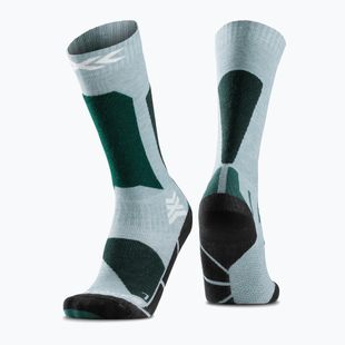 Шкарпетки гірськолижні дитячі X-Socks Ski Discover Otc sage green/english lawn