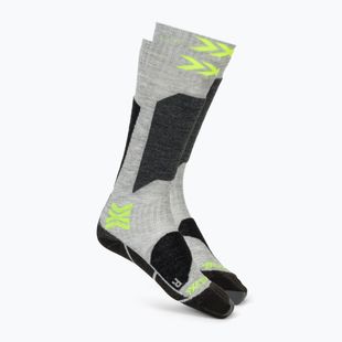 Шкарпетки гірськолижні дитячі X-Socks Ski Discover Otc rhino grey/canary