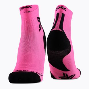 Шкарпетки чоловічі X-Socks Run Discover Ankle fluo pink/x black