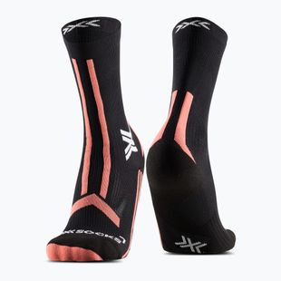 Шкарпетки жіночі X-Socks Trailrun Discover Crew x black/dusty rose
