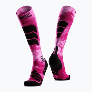 Шкарпетки лижні X-Socks Ski Expert Wild Otc x black/fluo pink