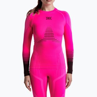Кофта термоактивна жіноча X-Bionic Invent Graphics LS fluo pink/x white